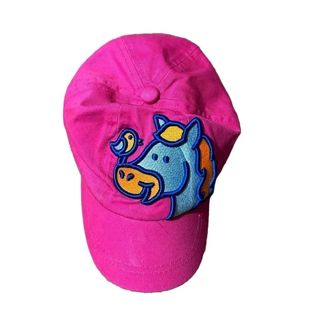 Vintage Toddler Keeneland Horse and Bird Baseball Hat